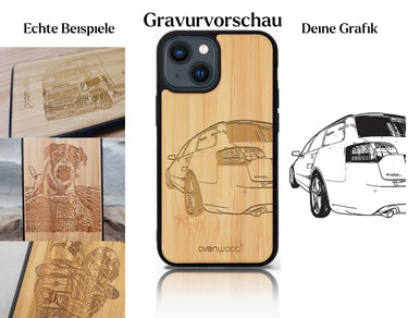 INDIVIDUELL iPhone 13 Bambus-Kunststoff